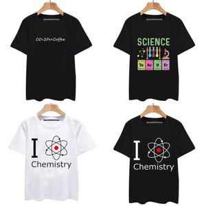 Camisetas químicas masculinas Sorto de matéria de matéria de natal