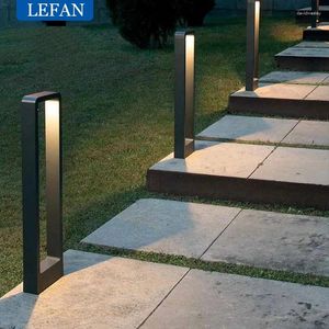 High Power Cob LED LAWN LAMP IP68 Exteriör Bollard Lätt utomhusgolv Courtyard Road Landscapes Lighting