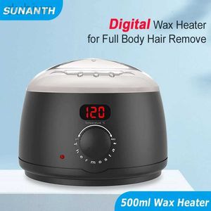 23BX Epilator SUNANTH Hair Removal Wax Heater Machine Digital Display Screen Depilatory Hard Wax Melt Warmer Paraffin Waxing Beans Epilator d240424