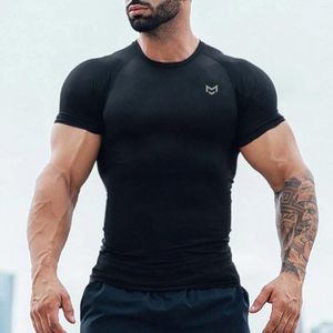 Męskie koszule swobodne koszuli letnia t-shirt dla mężczyzn Sport Top Fitness T-shirt klasyczny okrągły kołnierz pullover męski plażę nadmorski sport