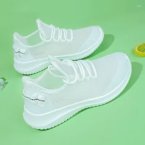 Casual Shoes Women Sport Comfort Mesh Tennis Spring Summer Light Sneakers 2024 White Hollow Bez poślizgu spacery