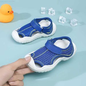 Slipper New Arrival Summer Children Beach Boys Casual Sandals Kids Shoes Closed Toe Baby Non-slip Lightweight Sport Sandals for GirlsL2404