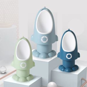 Shirts Baby Boy Urinal Rocket Shape Children's Pot Vertical Adjustable Wallmounted Pee Training Urinal Baby Potty Portable Toilet