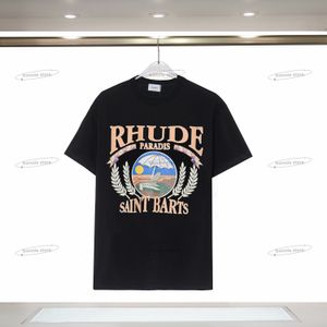 Rhudee gömlek erkek tişörtler tasarımcı tshirt yaz sweatshirt renkli çizim tişörtleri rahat tişört moda kısa kollu yuvarlak boyun tshirts fashions erkek giyim