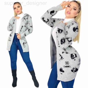 Women's Knits & Tees designer M4037 Autumn and Winter Temperament Commuting Slimming Knitted cardigan sweater jacket 6XXC