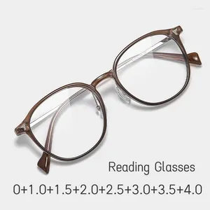 Okulary przeciwsłoneczne luksusowe mężczyźni czytanie okularów niebieskie światło blokowanie dalekiego widoku unisex damskie modne modne okulary Presbyopia