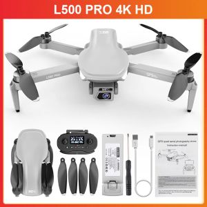 ドローンL500 Pro 4K GPSドローンカメラブラシレスPro Quadcopter FPV 5G WiFi 1.2km 25minsフライトRCヘリコプターカメラミニドローン250g