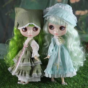 Dolls ICY DBS Blyth doll 1/6 Joint Body 30cm white skin casual dress set BJD toys fashion gift gift