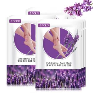 Футы 10 пары Efero Lavender Отшелушивающие ноги маска для ухода за носами педикюры носки ноги маски.