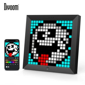 Frames Divoom Pixoo Digital Photo Frame Alarm Clock with Pixel Art Programmable LED Display Neon Light Sign Decor New Year Gift 2021
