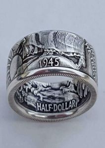 antique coin Morgan Sier United Stat of America half Dollar 1945 ring9964081