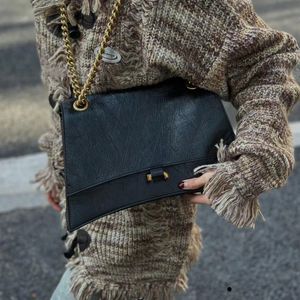 Black Bag Cowhide Leather Luxury Designer Bags Extra Large Chain Flap Bag Shoulder Bags Alligator Women Huge Crossbody Fashion For Women And Men