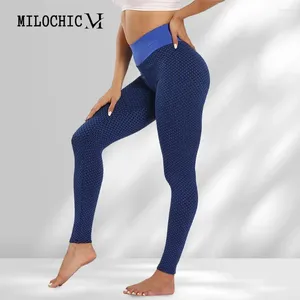 Kobiety legginsy kobiety Bulift Teksturowane rajstopy Push-Up Hip Sports Soft Booty Scrunch Bupant Seamless Joga Siłownia nogami gimnastyczne