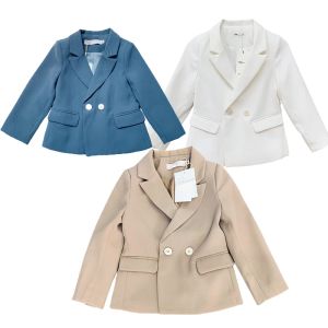 Blazers Çocuk Günlük Takım Elbise Ceketler Erkek Kızlar Bahar Sonbahar Çocuk Kore Blazer Tops 210T