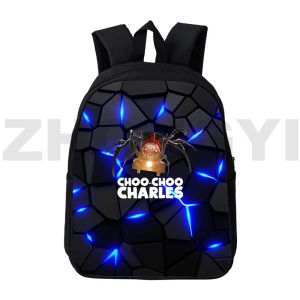 BASS 3D Choochoo Charles Anime Backpack Men Outdoor Sport School Bag 12/16 pollici di studio Studio Borsa Borsa per bambini per laptop da viaggio da donna