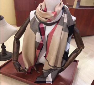 Роскошный зимний кашемировый шарф для женщин и мужчин дизайнер бренд Мужские пледы для шарф -шарф.