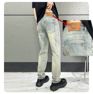 Men's Jeans spring summer THIN MCicon Men Straight leg Loose Fit European American CDicon High-end Brand Small Straight Pants LXK221
