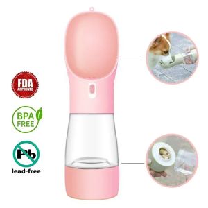 Feeding Portable Dog Water Grain Storage Bottle for Small Big Dog Bowl Outdoor Drinker Water Puppy Pet Travel Water Bottle Dog Supplies