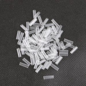 Röhrchen 1000 PCS Haarverlängerungen Wärme Schrumpfrohre mit kleber transparenter Farbe 2,5 mm Haarzubehör Werkzeuge