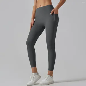 Aktive Hosen Frauen Sportarten Hochstärke Yoga Leggings Tasche Push Up Fitnessstudio Bauchkontrolle Fitness Training Kleidung traning Running Strumpfhosen