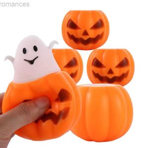 Dekompressionsleksak Funny Pumpkin Ghost Squeeze Toy Vuxen Decompression Toys Relief Stress Vent Ball Halloween Party Decoration Prop Gifts D240424