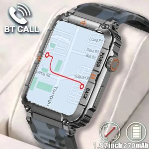 Смотреть Gejian 1.57inch Bluetooth Call GPS Men Smart Watch Monitorys Monitoring AI Sports Waterpronation Smart Watch для мужчин 2023