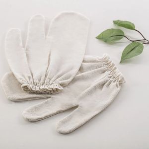Gloves Garshana Gloves Removal Dead Skin Mitts Raw Silk Dry Massage Gloves Ayurvedic Massage Glove SPA Glove