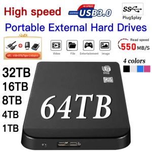 Boxs external hard drive 1TB/2TB Portable drive SSD HighSpeed External Solid State Drive 500gb Hard Disk For Laptops/Mac/Phone New