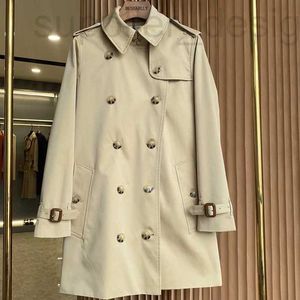 Women's Trench Coats designer 2023 Spring New Kensing Short 5 Button British Style Double breasted 886H