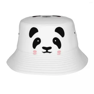Baskar söt panda hink hatt för par tecknad djurfiskare hattar roliga fiske mössor personlighet grafik grafisk sol
