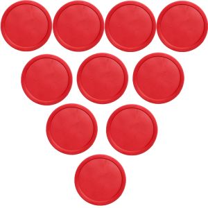 Hóquei 82mm 10pcs/conjunto de tabela de ar Hóquei Discos Acessórios para hóquei gelo Pucks Princho Planta Suspensão de ar Plástico Conjunto de ferramentas esportivas de entretenimento