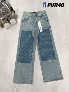 jeans designer jeans jeans jeans per uomini e donne jeans hip hop con pantaloni a gamba dritta in difficoltà con i pantaloni di denim in fitta strana