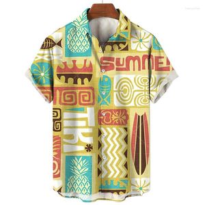 Camicie casual maschile da uomo Shirt hawaiano 3D per uomo Donne Cool Street Summer Short Shorted Tops sciolta bagliore con abbottonatura maschio maschio