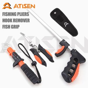 Accessoires Fischereizange, Fischlippenclip -Set, Fischereientferner, Multifunktionsfischereiwerkzeug, geeignet für Salzwasser, frisches Wasser, Eisfischen