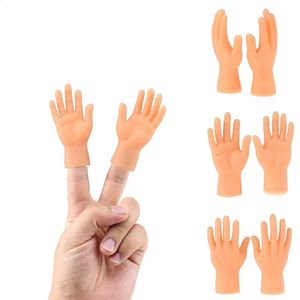 Tecknad roliga fingerhänder Set Creative Finger Toys of Toys Around the Liten Hand Model Halloween Gift Toys Hand Finger Puppets 240424