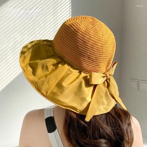 بيريتس قبعة أزياء المرأة متعددة الاستخدامات في الهواء الطلق الصيف الطنف الكبير السفر Sunshade Black Rubber Fisherman
