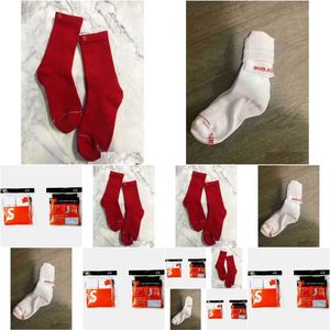 Meias masculinas 2 par/ packfashion algodão casual respirável com 3 cores Skateboard SkiP Hop Sock Sports Drop Drop Aparel Underwear Dhiya