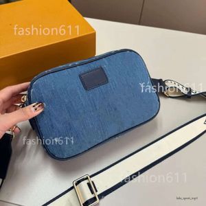 Umhängetaschen Louiseviutionbag Frau Denim Blue Handtaschen Frauen Vintage Designer Umhängetaschen Geldbörse alte Blumenhandtasche Crossbody B 3002