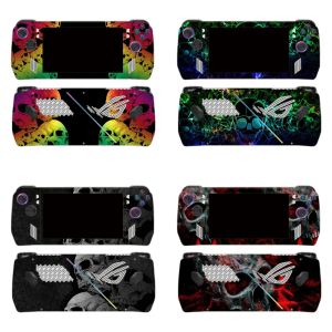 Cases Horror Skull Vinyl Skin Sticker For ASUS ROG Ally Skin Sticker Protective Decal Anti Fingerprint ASUS ROG Ally Skin Sticker