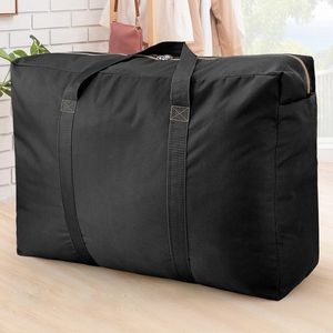 130L Large Capacity Folding Luggage Bag Unisex Thickening Oxford Cloth Travel Duffel Bags Sturdy Moving House Storage Bag 240423