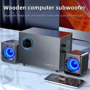 Динамики Hifi High Sound Kivale Wooden Bluetooth -динамик 360 Стерео -сабвуферов Музыкальный центр домашний театр звуковой системы Caixa de Ompara P