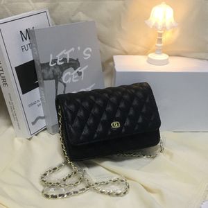 crossbody bag designer bag fashionable sheepskin shoulder bag classic flip chain diamond grid wealth mahjong bag