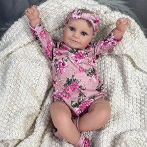 Куклы 50 см Reborn Baby Docls Maddie Girl Жизненная силиконовая силиконовая виниловая новорожденная 3D -кожа видимая вены DIY игрушки рождественский подарок для девочек