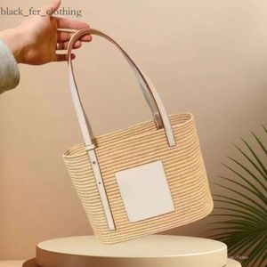 Loewew Bag Luxury Anagram Straw Bag Tote Tote Bag Bag Square Basket Bedra Saco de Bola de Bola de Bola de Praia pode ser Span Double Chain Ombro Crossbody Bag 959