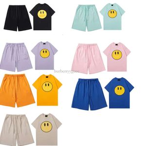 SUSuit da uomo Pantaloni maglietta di design pantaloni da 2 pezzi Setsummer Mens Shorts Casual Shorts Set Trend Trend Short Short Short Lettere da ricamo con cappuccio hip hop