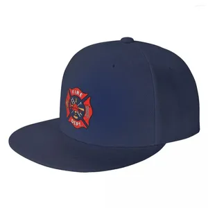 Ball Caps Logo del dipartimento dei vigili del fuoco Custom Baseball Cap Baseball Flat Snapback Snapback Firem da uomo Fire Rescue Hip Hop Hat Hip Hop Hat