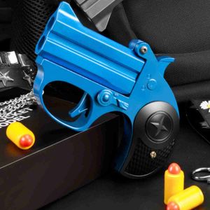 Gun Toys 4,5-tums Mini Palm Double Pistol Toy Disponible Case Soft Bullet Foam Blaster Soft Bullet Play Gun med 10 PCS Bulletsl2404