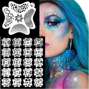 Body Paint 100 PATTERNS Face and Body Paint Stencils Set with Spider ScalesMermaid Animals for Children and All Body and Girl d240424