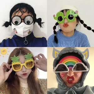 Sunglasses Funny Glasses Women Birthday Party Eyewear Personalized Black Eyeball Decorative Shade Men Halloween Ball Alien Eyeglasses