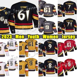 KOB #61 Mark Stone Reverse Retro Hockey Jersey #9 Jack Eichel 8 Phil Kessel Alex Pietrangelo William Karlsson Jonathan Marchessault Logan T